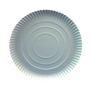 Teller, Pappe [ff] rund Ø 26 cm · 2 cm weiss