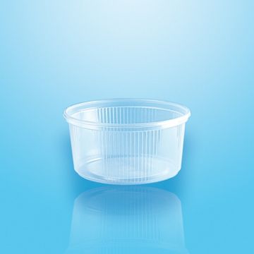 Verpackungsbecher, PP rund 250 ml Ø 10,1 cm · 5 cm transparent