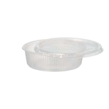 Verpackungsbecher mit Deckel, PP rund 125 ml Ø 10,5 cm · 3,2 cm transparent