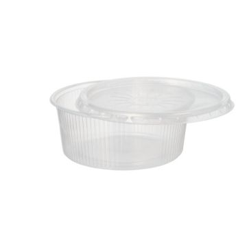 Verpackungsbecher mit Deckel, PP rund 200 ml Ø 10,5 cm · 4,5 cm transparent